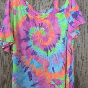 Chic Soul Tye Dye off the shoulder top